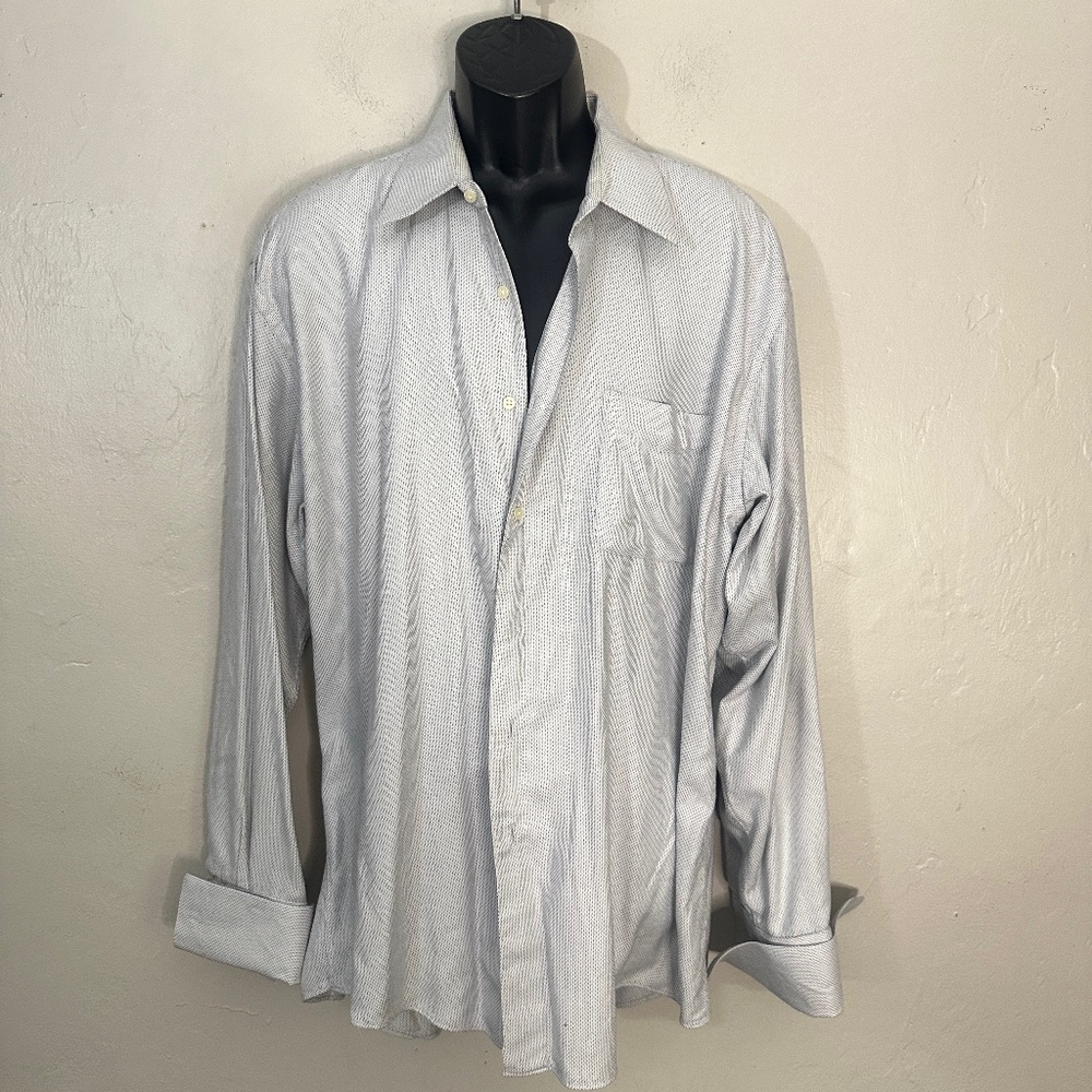 Chiarelli French Cuff Shirt 17 neck 34-35 sleeves Gently worn 100% cotton
